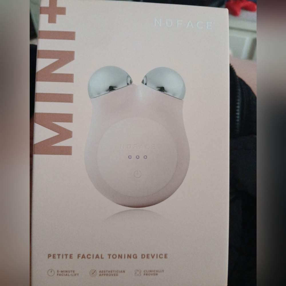 NuFace Mini+ Petite Facial Toning Device - Pink and Silver